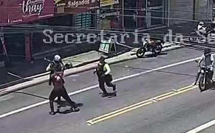 Suspeito arremessa pedras em agente de trânsito